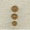 Enamelled Glitter mother of pearl button, col. Gold