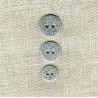 Enamelled Glitter mother of pearl button, col. Silver