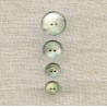 Bouton Nacre Emaillée Place Vendôme, col. Glitter Argent