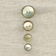 Enamelled Mother of pearl Button Place Vendôme, col. Glitter Gold