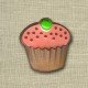 Bouton enfant Cupcake choco-fraise