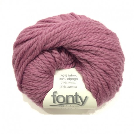 FONTY wool and alpaca knitting yarn,,qual. POLE, col. Heather 395