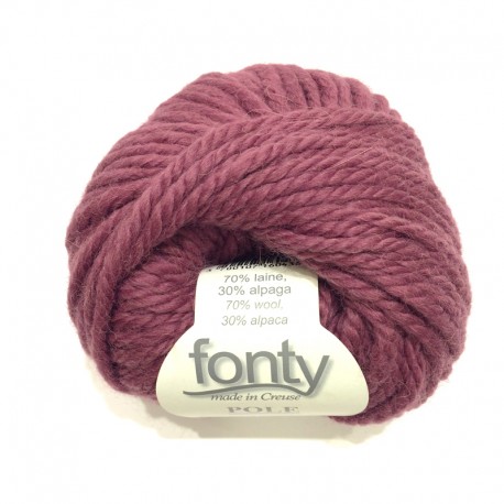 FONTY wool and alpaca knitting yarn,qual. POLE, col. Violine 394