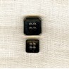 Square Metal Button col. Platinum