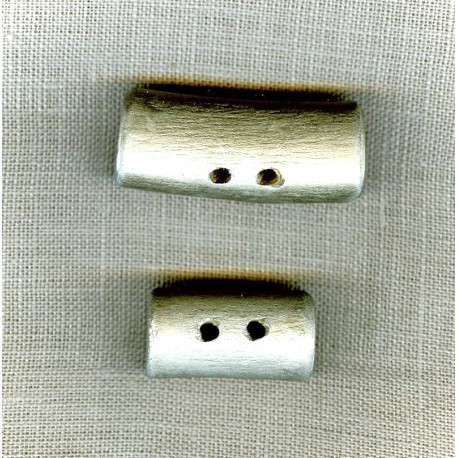 Wood Splint Silver Color Button