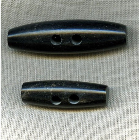 Duffle Coat Horn Button Black
