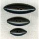 Bouton en Bois Navette Noire