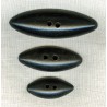 Bouton en Bois Navette Noire