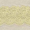 Broderie Anglaise Ribbon Mantille, col. Wheat