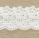Broderie Anglaise Ribbon Mantille, col. White
