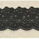 Broderie Anglaise Ribbon Mantille, col. Black