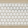 Guipure Ribbon Flower Bed, col. White