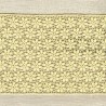 Ruban Guipure Parterre de Fleurs, col. Blé