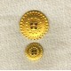 Metal Button Napperon, col. Gold