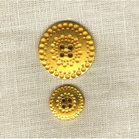 Metal Button Napperon, col. Gold