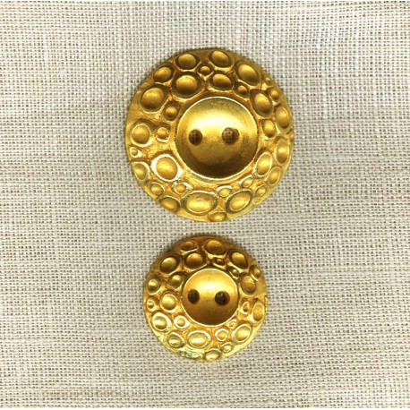 Metal Button Spacel, col. Gold