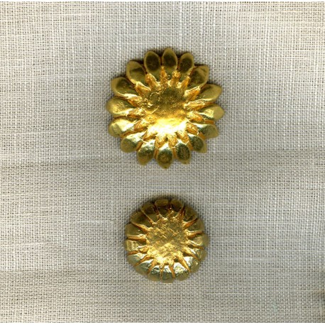 Metal Button Margueritte, col. Gold