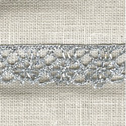 Ruban Dentelle Lurex Classique, col. Lune