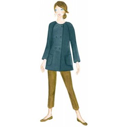 Citronille pattern N°197ter, Coat Mischka . Sizes 36 to 46