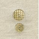 Engraved Mother of Pearl Button Pyramid, col. Gold Glitter