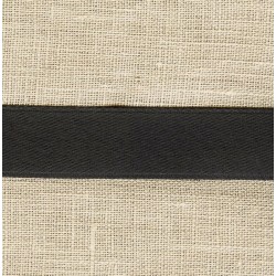 Ruban Satin Mat Smooth, col. Nuit Noire 233