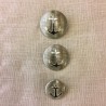 Bouton en Métal Jetez l'Ancre, col. Argent