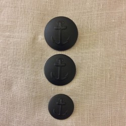 Bouton en Métal Jetez l'Ancre, col. Navy