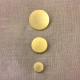 Thin Disk Metal Button, col. Light Gold
