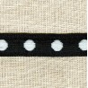 Jacquard Ribbon Pois Pois, col. Licorice 14