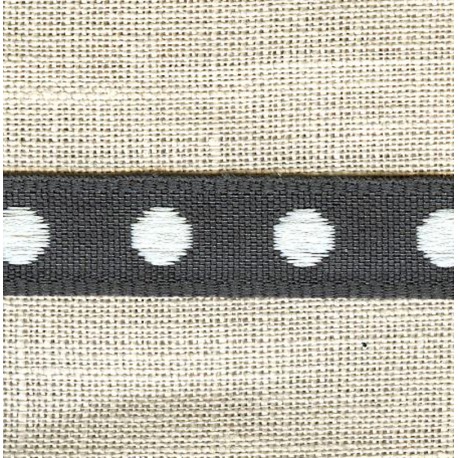 Jacquard Ribbon Pois Pois, col. Slate38