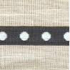 Jacquard Ribbon Pois Pois, col. Slate38