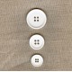 Bouton Polyester Tout Blanc