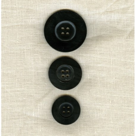 Bouton en Teck Noir Trench