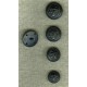 Bouton de la Marine Française, émail Noir mat