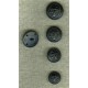 French Navy button, Mat Black enamel
