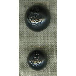 Button curved design anchor, Carbon