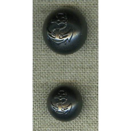 Button curved design anchor, Carbon