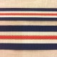 French Flag and Lurex grograin ribbon