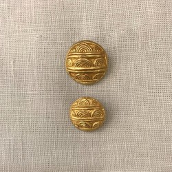 Bouton Métal Kenya, col. Or