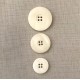 Bouton Polyester Façon Ivoire