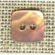 Pixel Pink tea enamelled mother-of-pearl button