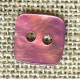 Pixel Heather enamelled mother-of-pearl button