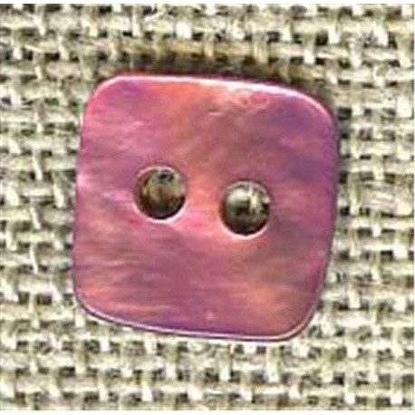 Pixel Heather enamelled mother-of-pearl button