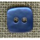 Pixel Azure enamelled mother-of-pearl button