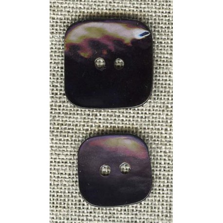 Puck Marine enamelled mother-of-pearl button