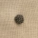 Little Top Metal Button Rosette, col. Cannon Grey