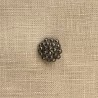 Little Top Metal Button Rosette, col. Cannon Grey