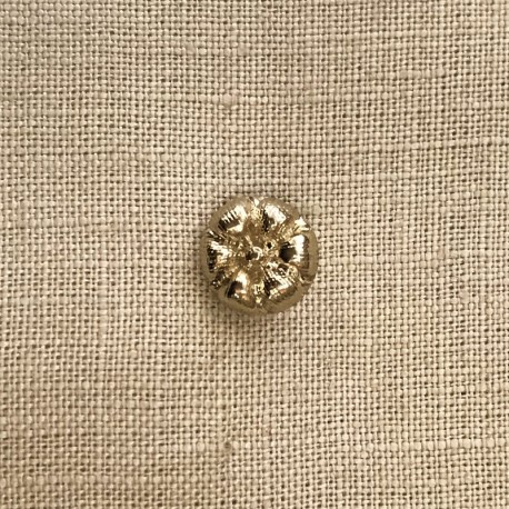 Little Top Metal Button Rosette, col. Light Gold