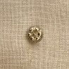 Little Top Metal Button Rosette, col. Light Gold