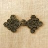 Shangai frog Fastening col. Old Gold